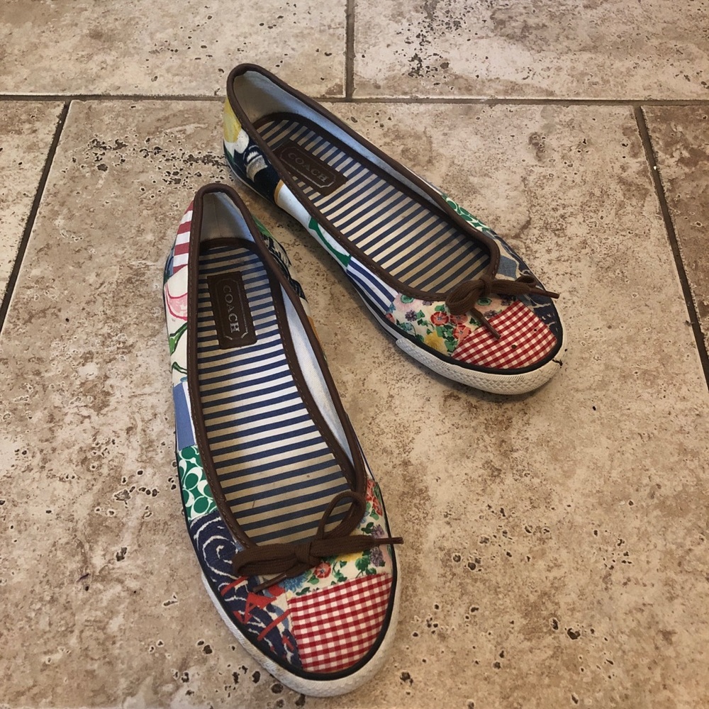 Coach Patchwork Flats